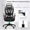 Costway Ergonomic Office Chair Adjustable Desk Chair Breathable Mesh Chair Black